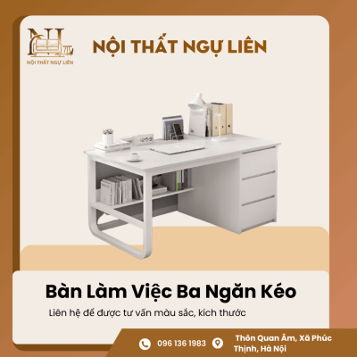 Bàn Làm Việc Ba Ngăn Kéo 1