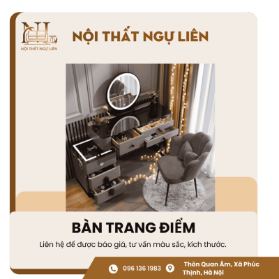 Bàn trang điểm có sạc không dây 2
