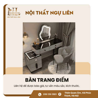 Bàn trang điểm có sạc không dây 3