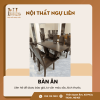 Bộ bàn ăn 6 ghế gỗ sồi màu óc chó