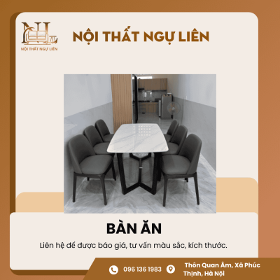 Bộ bàn ăn đá thiết kế 5