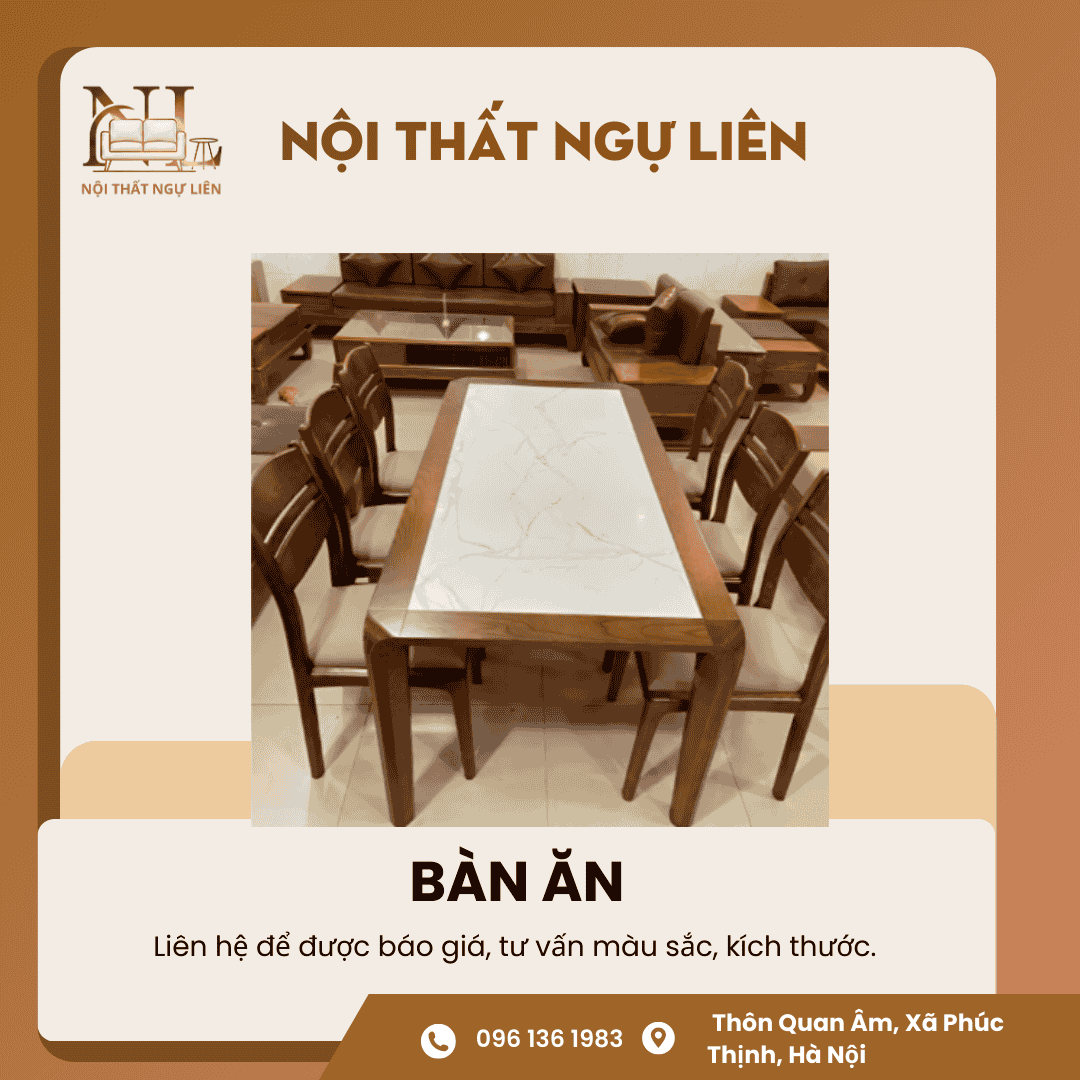 Bộ bàn ăn gỗ sồi màu óc chó (3) Bộ bàn ăn gỗ sồi màu óc chó 3