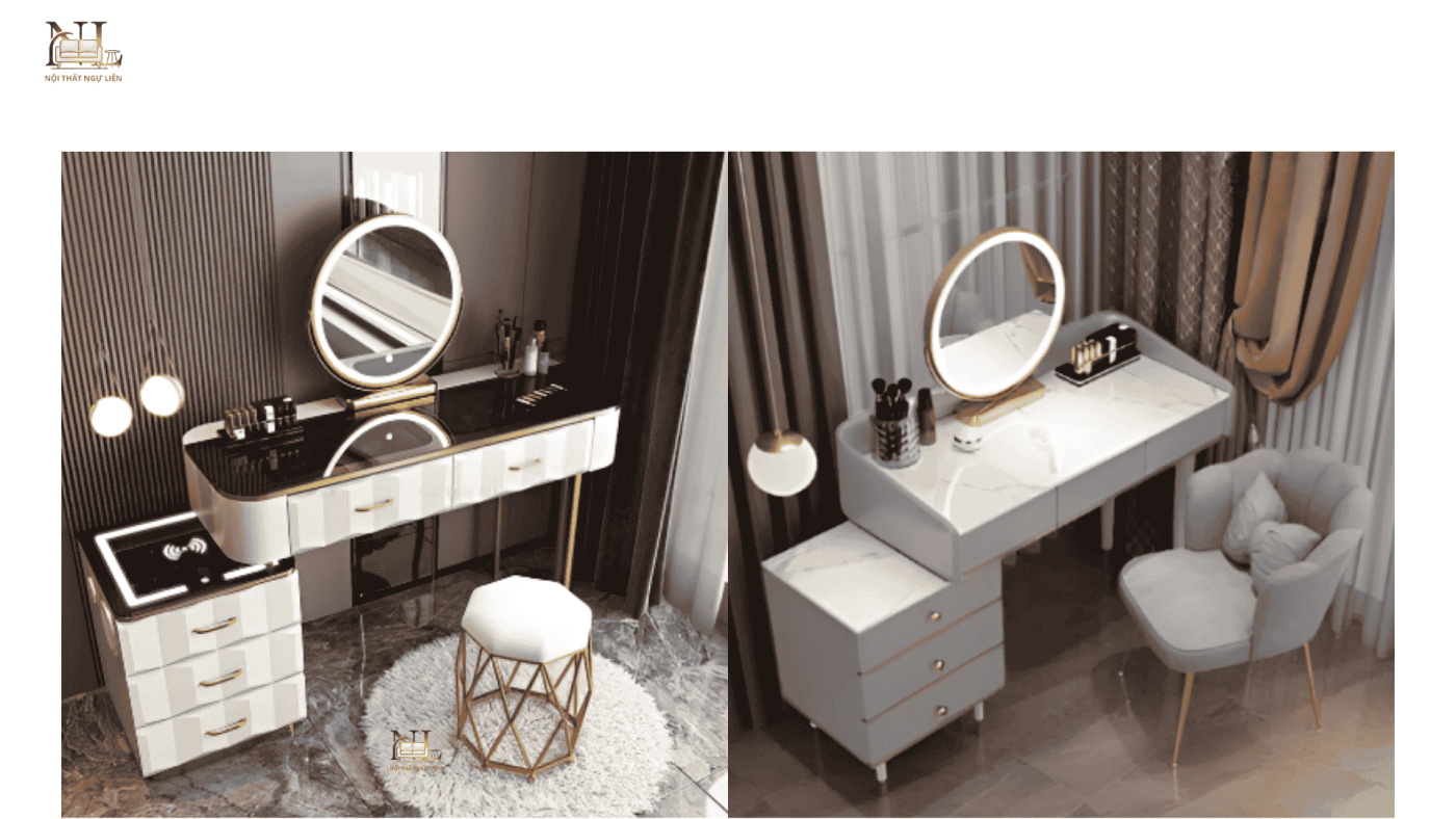 Một số mẫu bàn trang điểm khác của Nội Thất Ngự Liên.