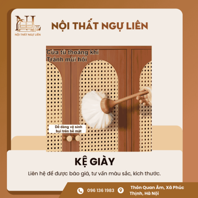 kệ để giày cánh lật hình vòm 4