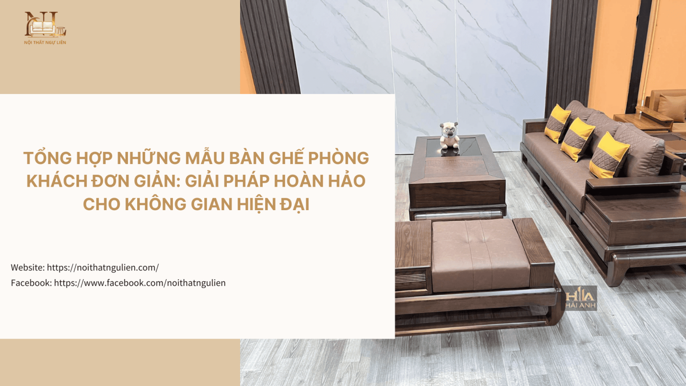Những Mẫu Bàn Ghế Phòng Khách Đơn Giản