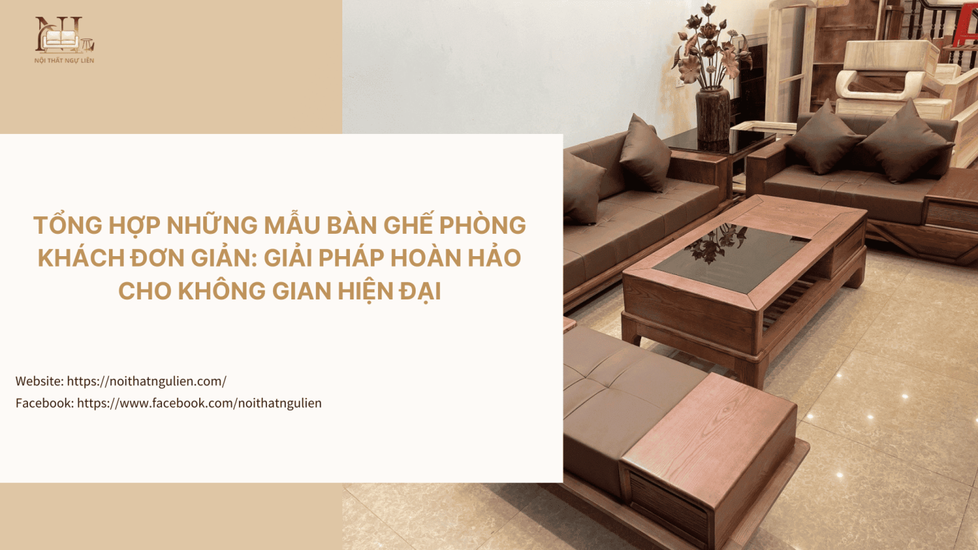Mẫu Bàn Ghế Phòng Khách Đơn Giản