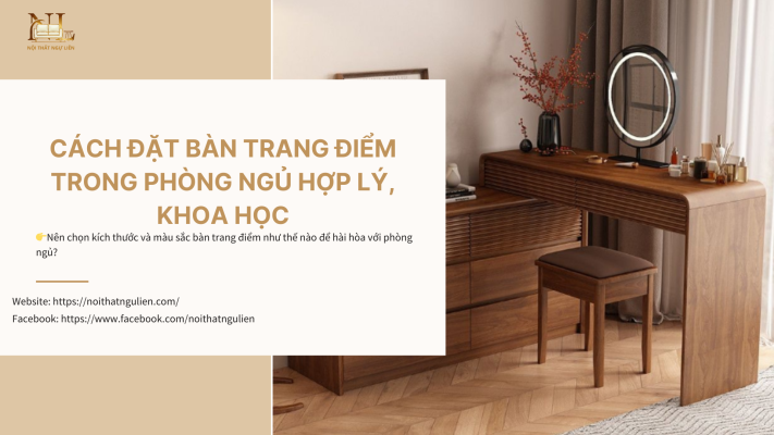cách đặt bàn trang điểm trong phòng ngủ