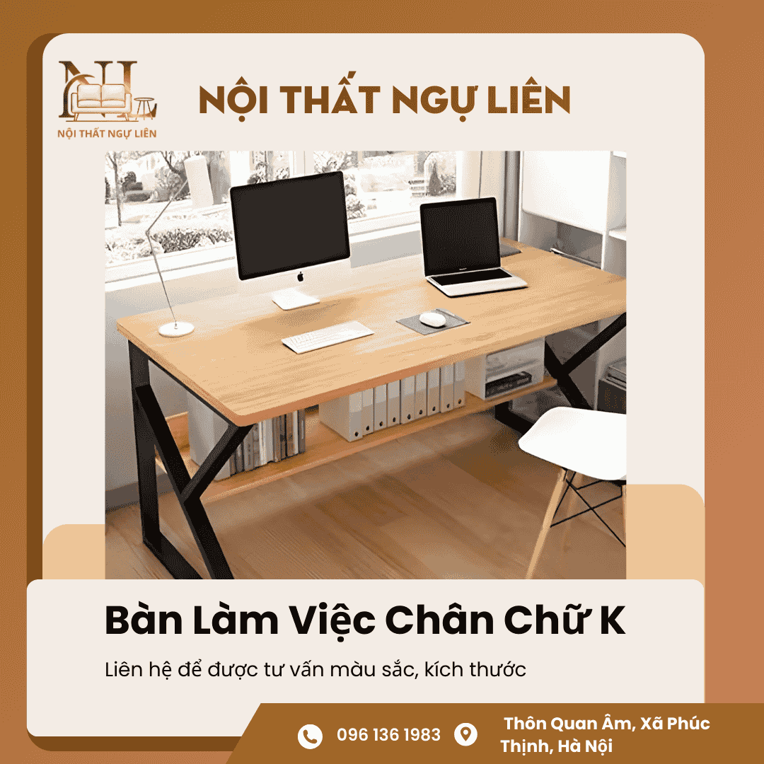 Bàn Làm Việc Chân Chữ K 1