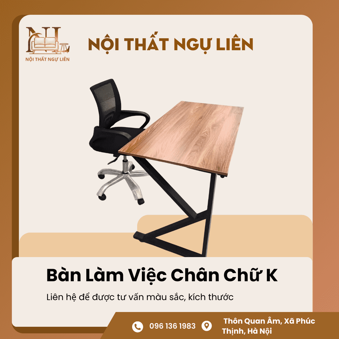 Bàn Làm Việc Chân Chữ K 4
