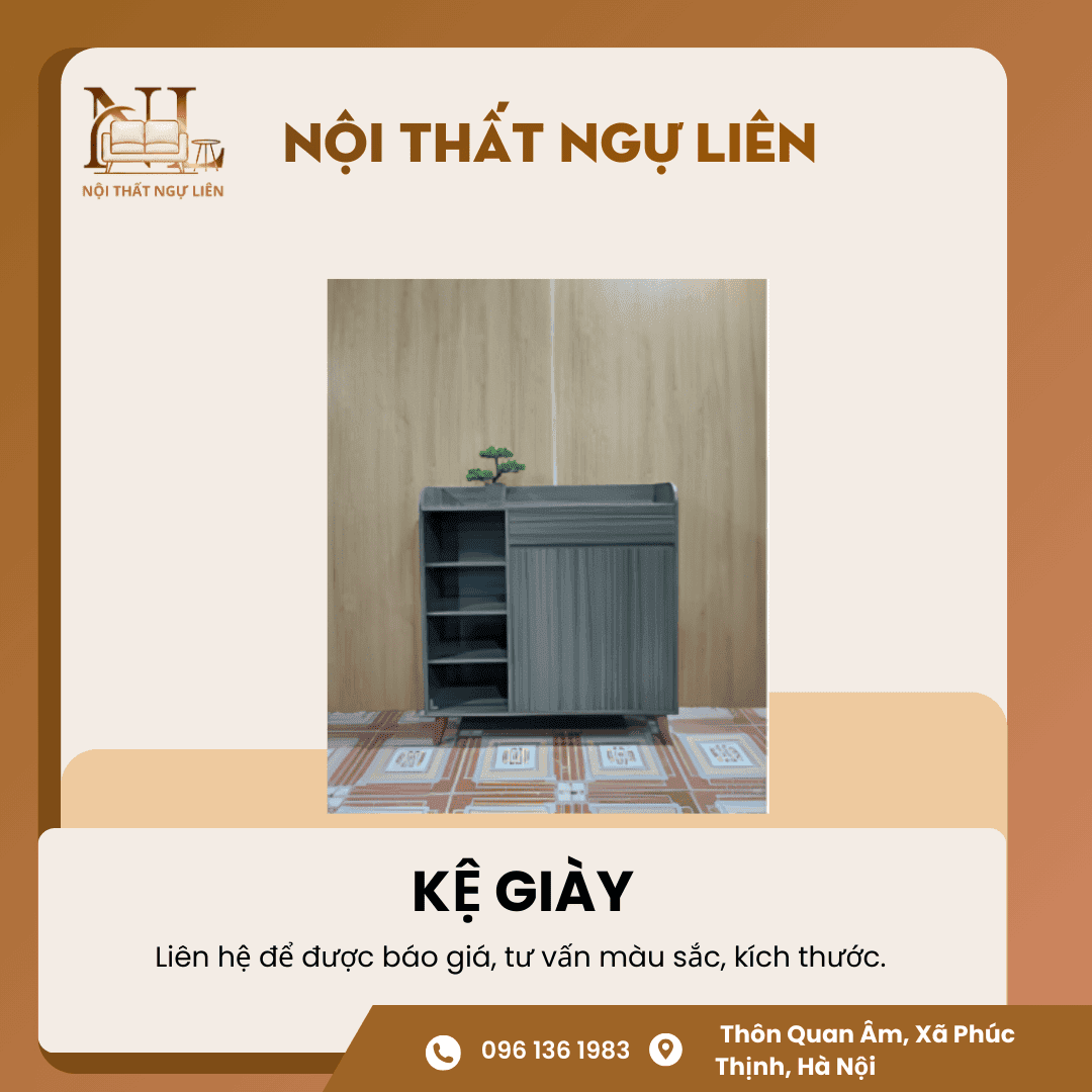 Kệ để giày MDF chân gỗ 1