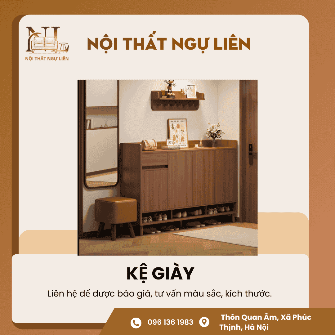 Kệ để giày gỗ nhiều ngăn 3