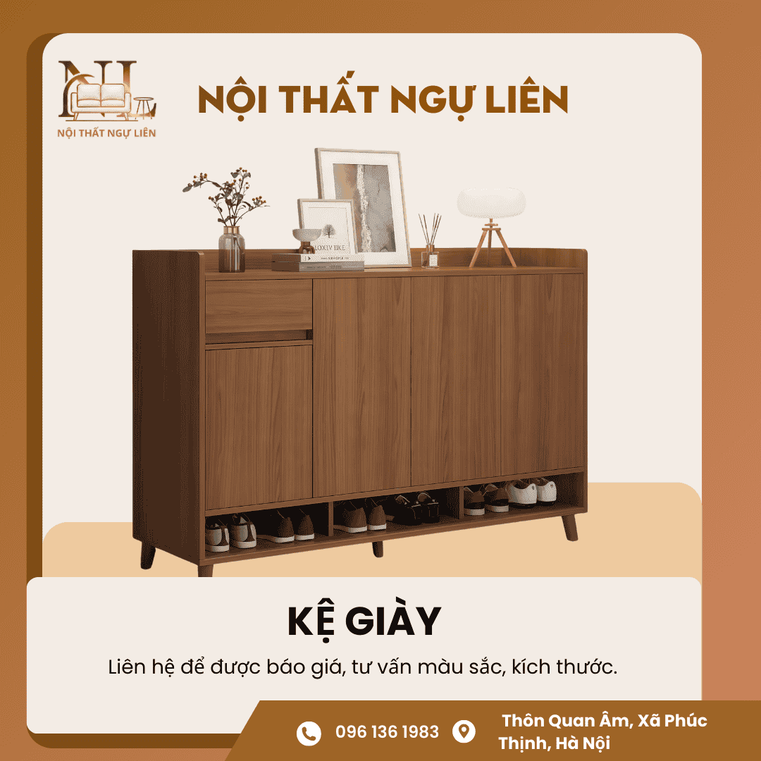 Kệ để giày gỗ nhiều ngăn